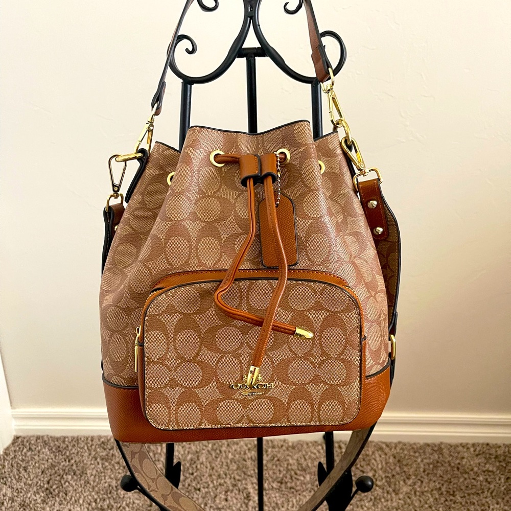 Coach drawstring bucket bag